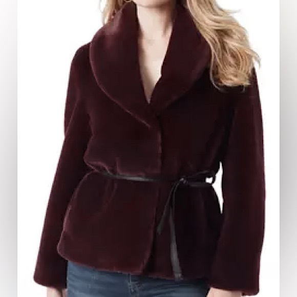 JESSICA SIMPSON ꔹ  NWT Faux Fur Sire Wrap Jacket - Picture 9 of 9